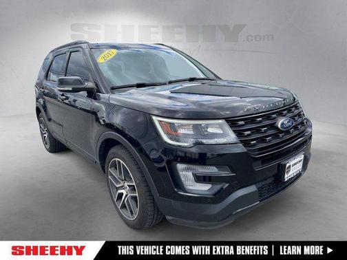 Shadow Black 2017 Ford Explorer sport