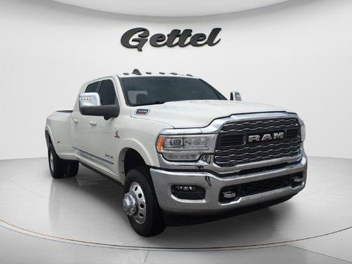 Pearl White 2024 RAM 3500 Limited Mega Cab 4x4 6'4' Box