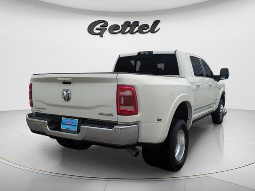 Pearl White 2024 RAM 3500 Limited Mega Cab 4x4 6'4' Box