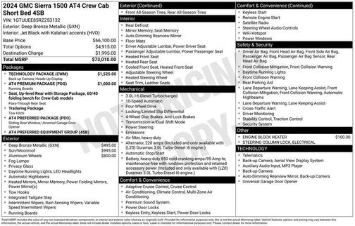 2024 GMC Sierra 1500 AT4