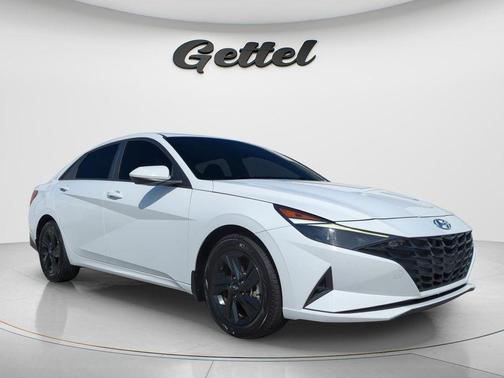 Ceramic White 2023 Hyundai ELANTRA HEV Blue