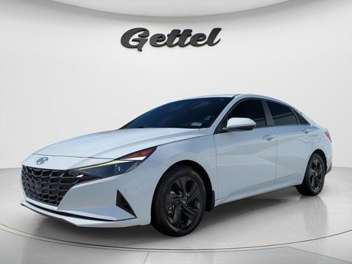 Ceramic White 2023 Hyundai ELANTRA HEV Blue