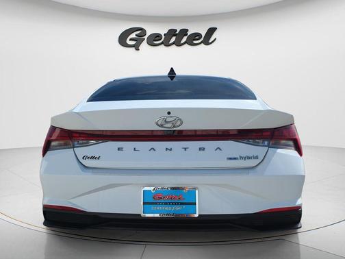 Ceramic White 2023 Hyundai ELANTRA HEV Blue