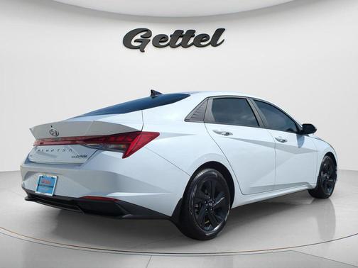 Ceramic White 2023 Hyundai ELANTRA HEV Blue