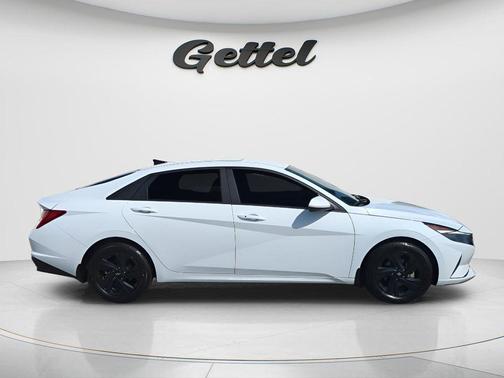 Ceramic White 2023 Hyundai ELANTRA HEV Blue