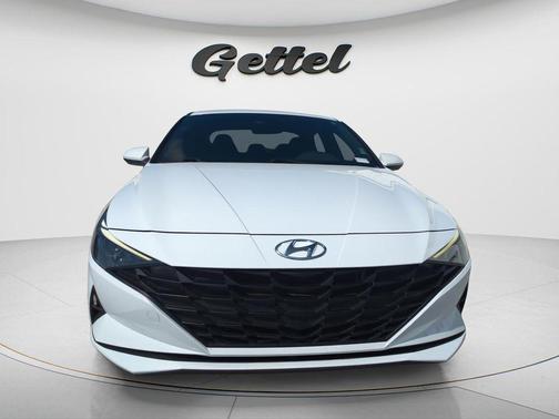 Ceramic White 2023 Hyundai ELANTRA HEV Blue