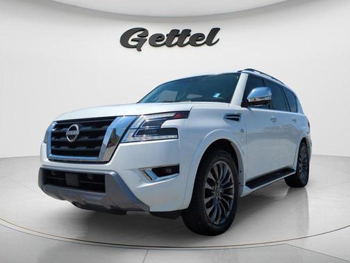 Aspen White TriCoat Pearl 2022 Nissan Armada Platinum 2WD