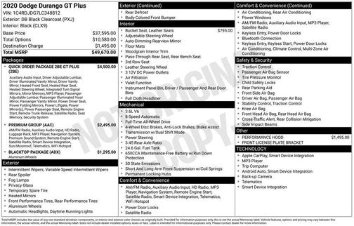 2020 Dodge Durango GT Plus