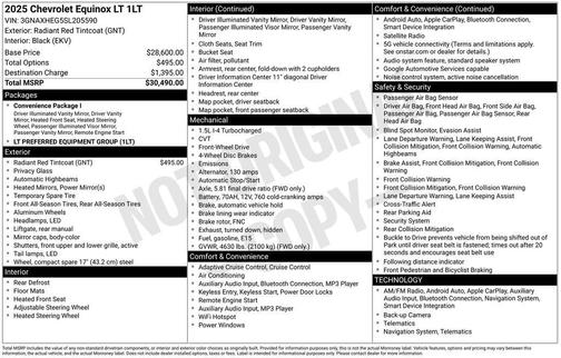 2025 Chevrolet Equinox 1LT