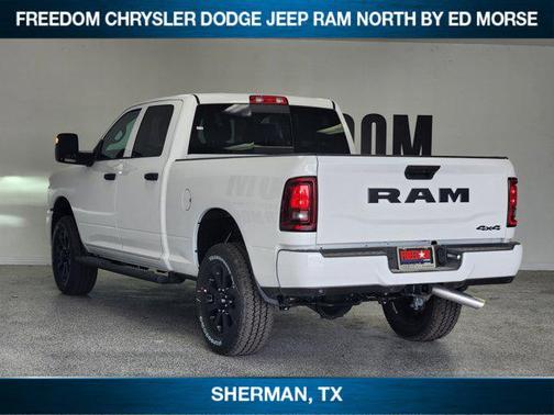Bright White Clearcoat 2026 RAM 2500 Black Express