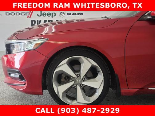 Red 2018 Honda Accord Touring 2.0T