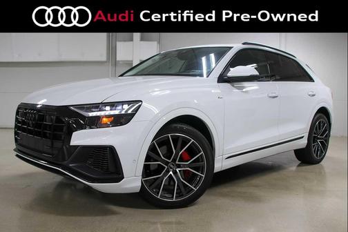 Glacier White Metallic 2023 Audi Q8 55 Prestige