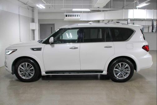 Moonstone White 2019 INFINITI QX80 Luxe