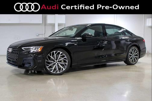 Mythos Black Metallic 2023 Audi A8 L 55 TFSI quattro Tiptronic