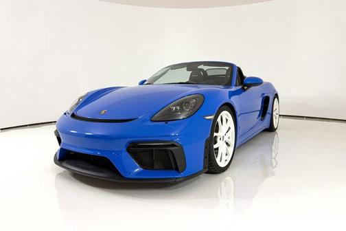 Blue 2023 Porsche 718 Spyder Roadster