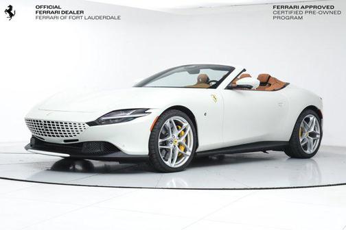Bianco Italia Opaco 2025 Ferrari Roma Spider Convertible