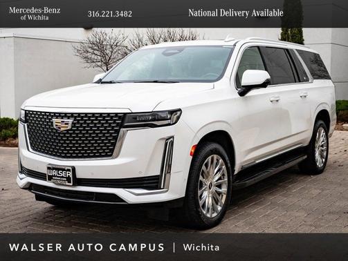 Crystal White Tricoat 2021 Cadillac Escalade ESV Premium Luxury