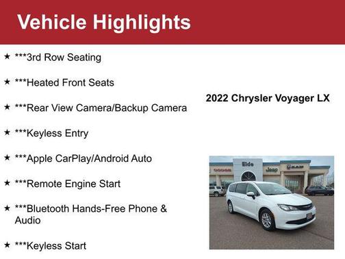 2022 Chrysler Voyager LX