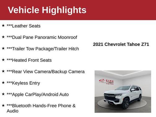 2021 Chevrolet Tahoe Z71