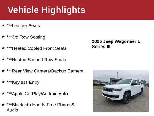 2025 Jeep Wagoneer L Series III 4x4