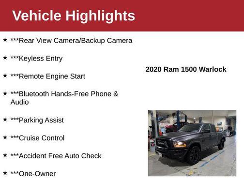 Granite Crystal Metallic Clearcoat 2020 RAM 1500 Classic Warlock Quad Cab 4x4 6'4' Box