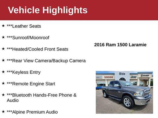 2016 RAM 1500 Laramie