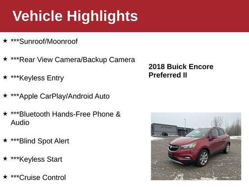 2018 Buick Encore Preferred II
