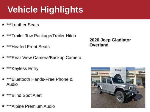 2020 Jeep Gladiator Overland