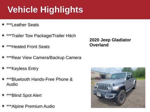 2020 Jeep Gladiator Overland
