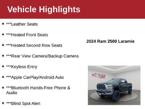 Granite Crystal Metallic Clearcoat 2024 RAM 2500 Laramie Crew Cab 4x4 6'4' Box