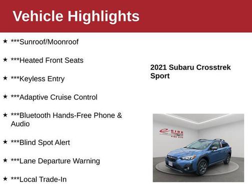 Horizon Blue Pearl 2021 Subaru Crosstrek Sport