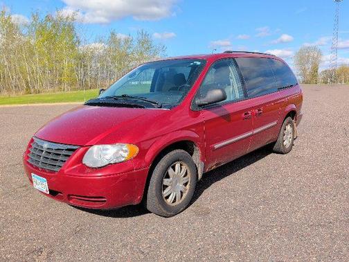 Blaze Red Crystal Pearlcoat/Black Cloth Top 2006 Chrysler Town & Country Touring