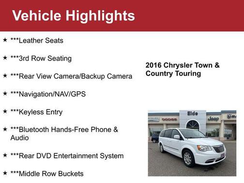 2016 Chrysler Town & Country Touring