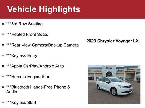 2023 Chrysler Voyager LX