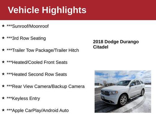 2018 Dodge Durango Citadel