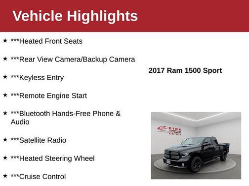 Brilliant Black Crystal Pearlcoat 2017 RAM 1500 Sport