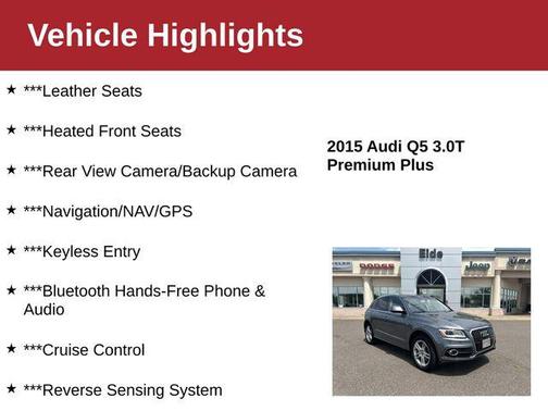 2015 Audi Q5 3.0T Premium Plus