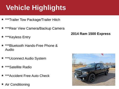 Black Clearcoat 2014 RAM 1500 Tradesman/Express