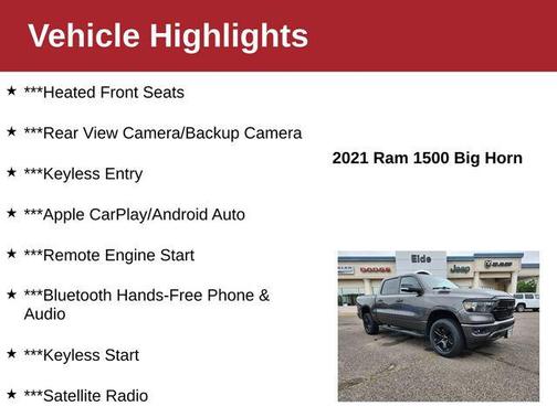 2021 RAM 1500 Big Horn/Lone Star