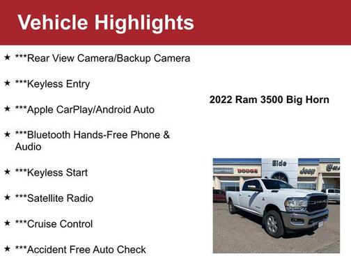 2022 RAM 3500 Big Horn