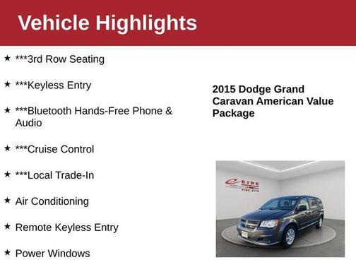 2015 Dodge Grand Caravan AVP/SE
