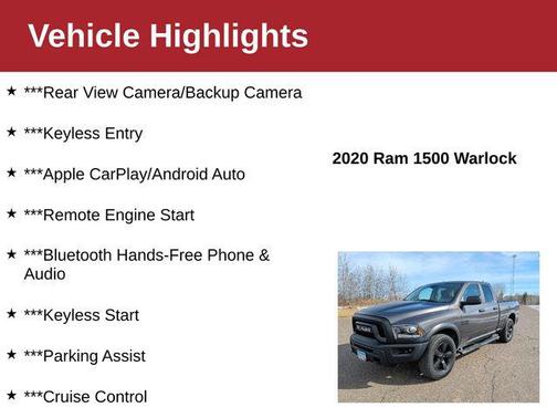 2020 RAM 1500 Classic Warlock Quad Cab 4x4 6'4' Box