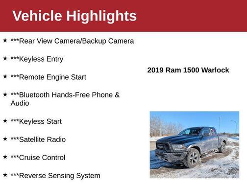 2019 RAM 1500 Classic Warlock Quad Cab 4x4 6'4' Box