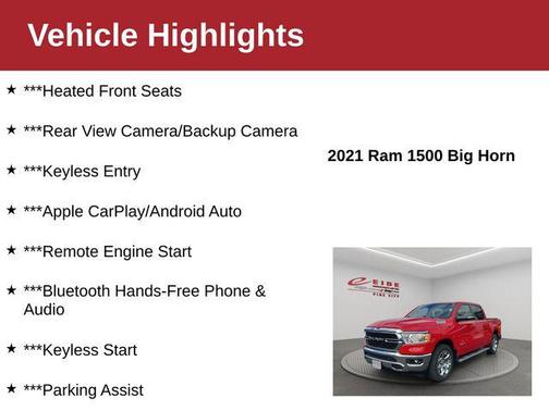 2021 RAM 1500 Big Horn/Lone Star