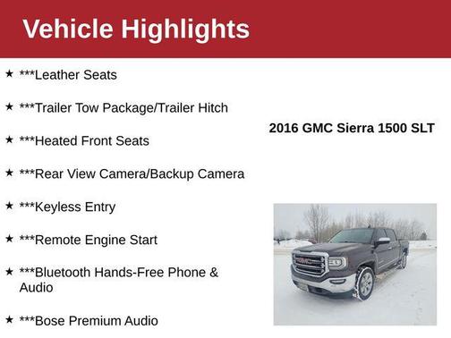 2016 GMC Sierra 1500 SLT
