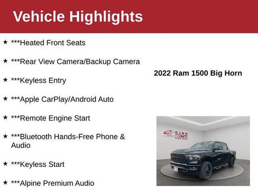 2022 RAM 1500 Big Horn/Lone Star