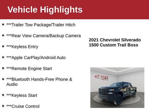 2021 Chevrolet Silverado 1500 Custom Trail Boss