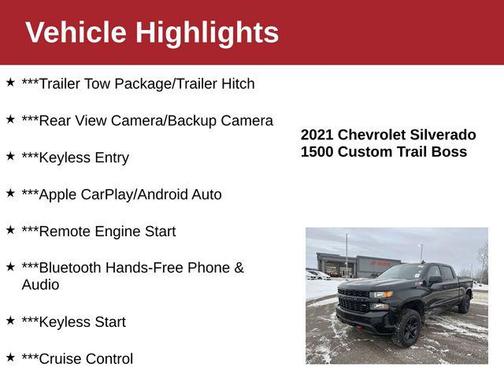 2021 Chevrolet Silverado 1500 Custom Trail Boss