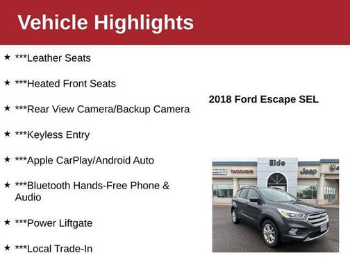 2018 Ford Escape SEL