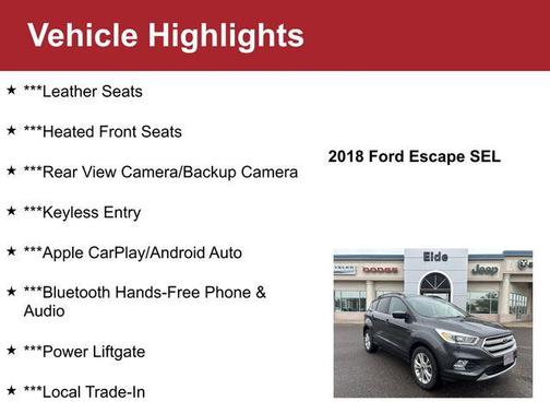 2018 Ford Escape SEL